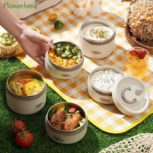 Ensemble Thermique de Boîtes Repas Gardez vos Repas Chauds, Où que Vous Alliez