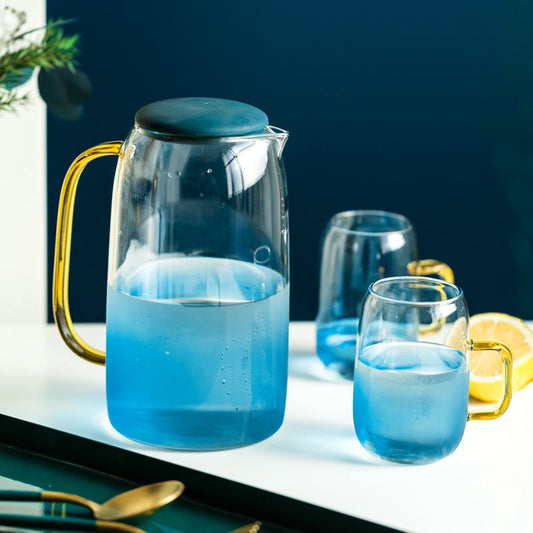 Élégance en Verre : Ensemble de Service avec Carafe et Verres Assortis (7 pièces)