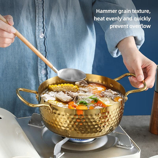 Set de Casseroles en Acier Inoxydable Doré : Élégance et Performance