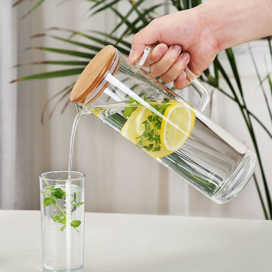 Carafe en Verre d'1 Litre Élégance Classique pour Toutes Vos Boissons