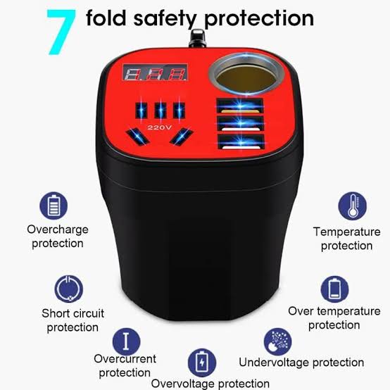 Onduleur Portable Multifonction 4-en-1 USB EV