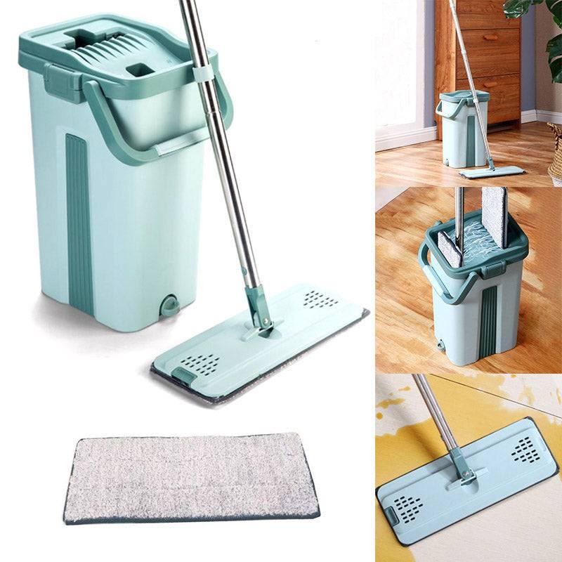 Ensemble Balai Plat et Seau Nettoyage Efficace et Pratique pour Vos Sols