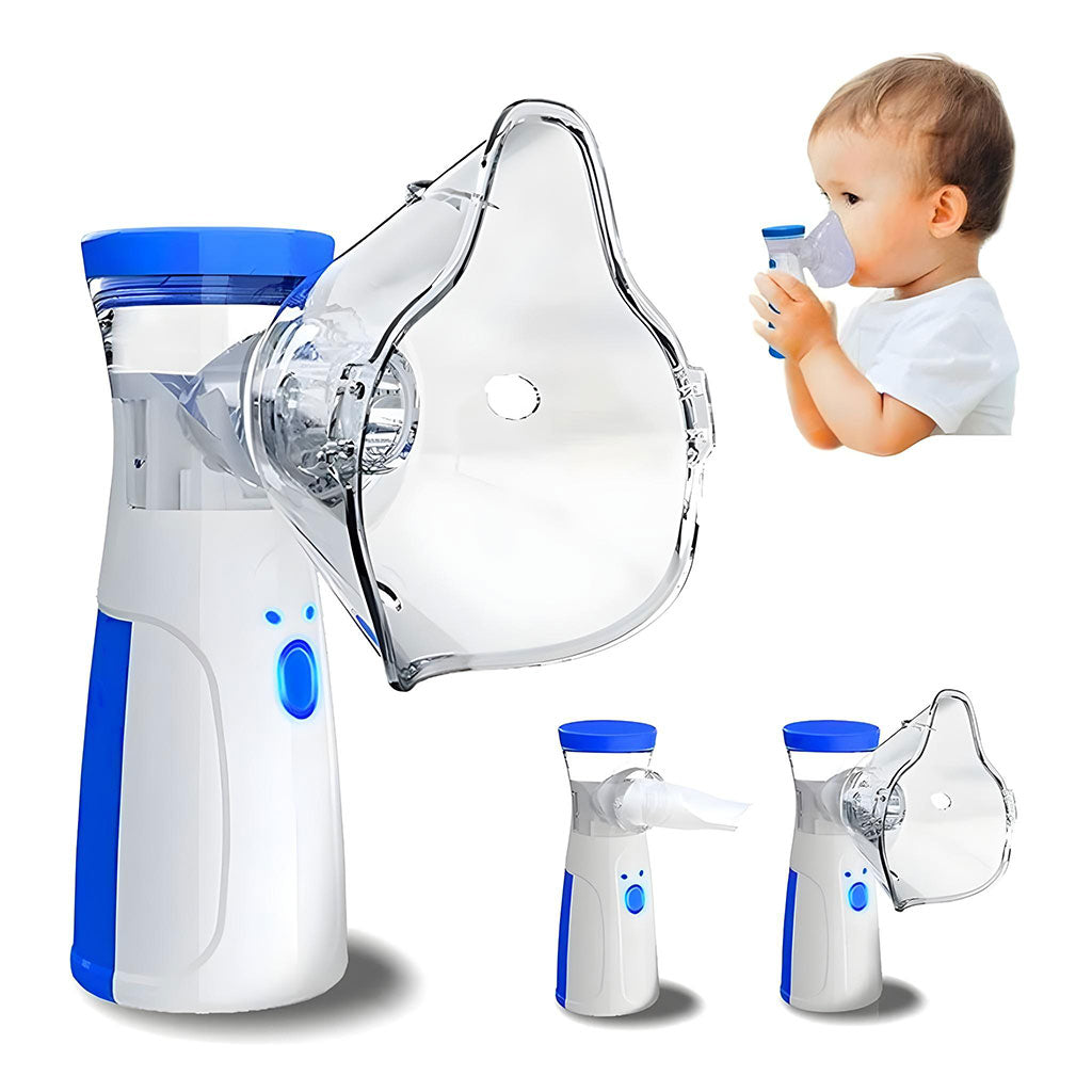 Nébuliseur portable - (Rechargeable) Appareil de nébulisation pour adultes et enfants, usage domestique et en voyage