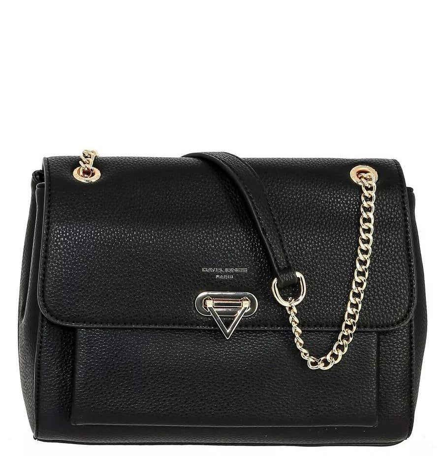 Sac noir ceinture dorée pour femme