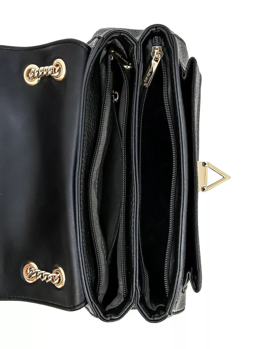 Sac noir ceinture dorée pour femme