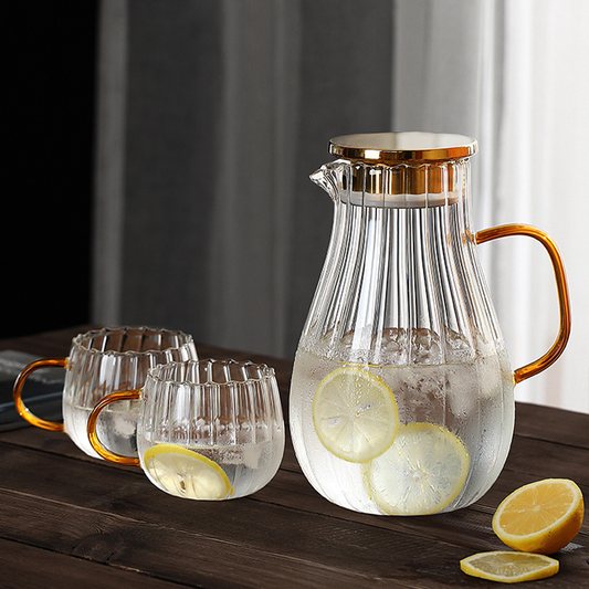 Pichet à Eau en Verre 7 Pièces : Élégance et Praticité pour Vos Moments Conviviaux