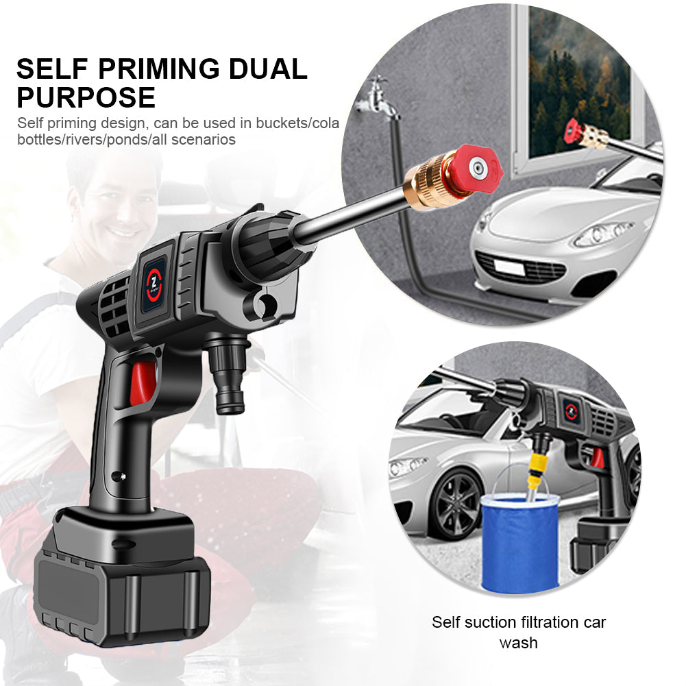 Pistolet à Eau Haute Pression Sans Fil 48V pour Lavage et Irrigation