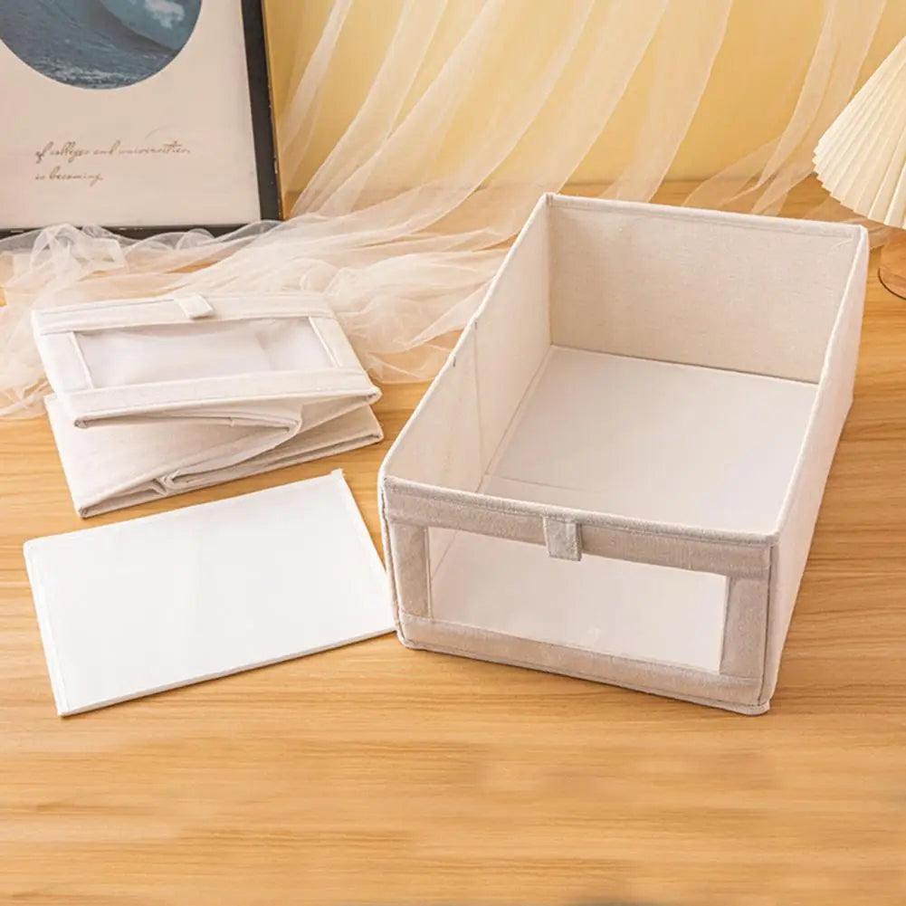 Boîte de Rangement Pliable avec Fenêtre Visuelle