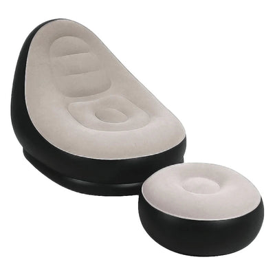 Ensemble de canapé gonflable floqué, chaise longue, meubles de canapé à air
