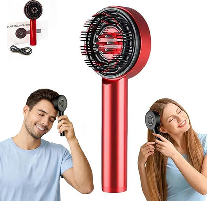مشط تدليك فروة الشعر الكهربائية بتقنية الاهتزاز والأشعة الحمراء (scalp massage comb)