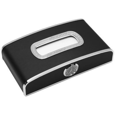Boîte à Mouchoirs de Luxe avec Horloge Moderne