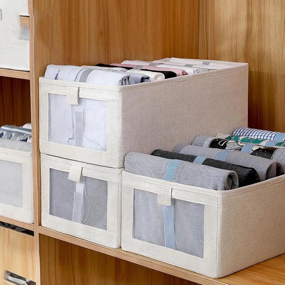 Boîte de Rangement Pliable avec Fenêtre Visuelle