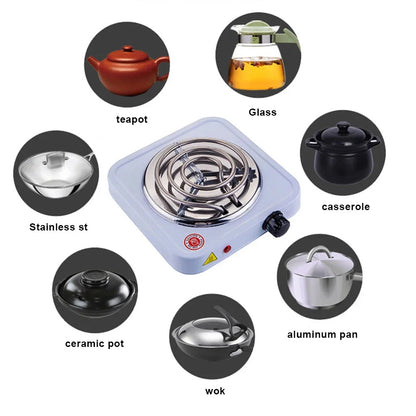 Plaque Chauffante Électrique Portable Cuisinière Simple pour Cuisson