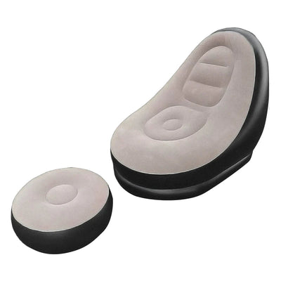 Ensemble de canapé gonflable floqué, chaise longue, meubles de canapé à air