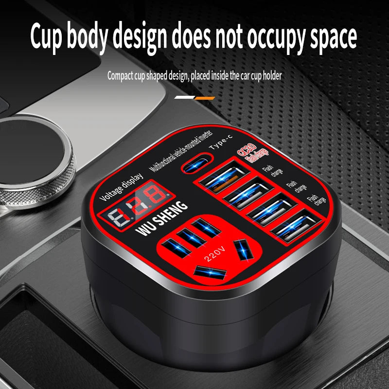 Onduleur Portable Multifonction 4-en-1 USB EV