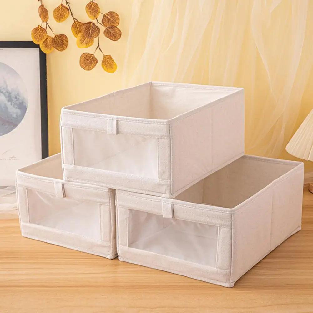 Boîte de Rangement Pliable avec Fenêtre Visuelle