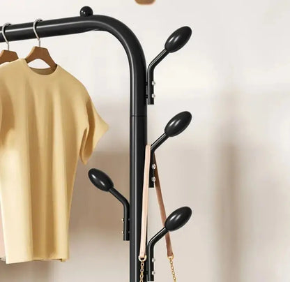 Porte-Manteau Mobile de Haute Qualité avec Étagère de Rangement Inférieure