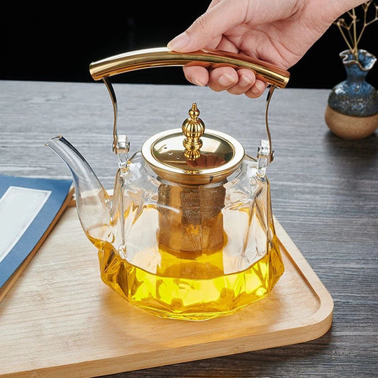 Théière en Verre Borosilicaté pour un Thé Parfait