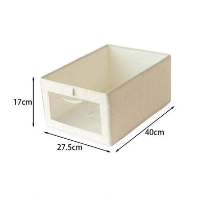 Boîte de Rangement Pliable avec Fenêtre Visuelle