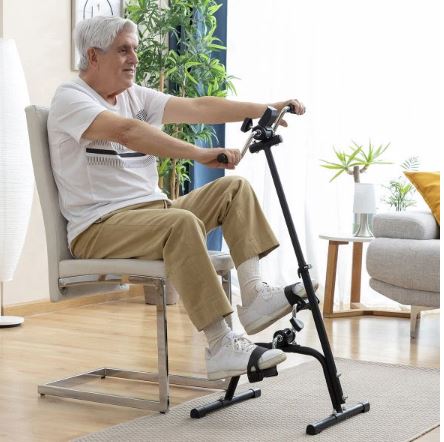 PÉDALIER À DOUBLE PÉDALE POUR LES BRAS ET LES JAMBES 2 en 1