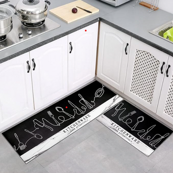 Ensemble de tapis de cuisine antidérapants 2 pièces