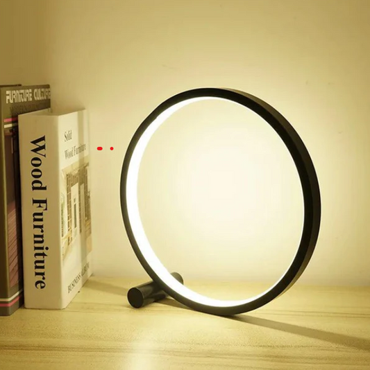 Lampe de chevet tactile USB dimmable moderne ronde