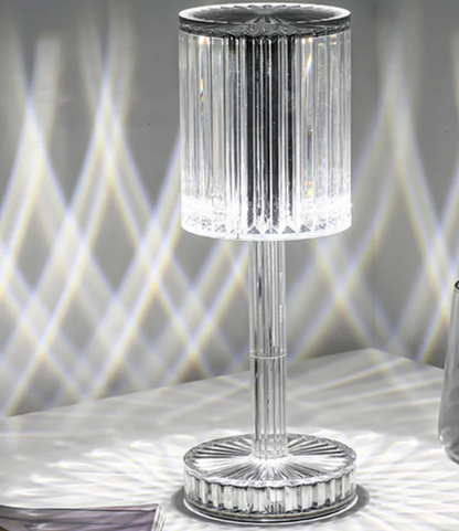 Lampe de Table LED USB Rechargeable en Cristal