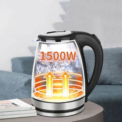 Bouilloire Électrique en Verre Chauffe Rapide avec Style et Sécurité Avancée