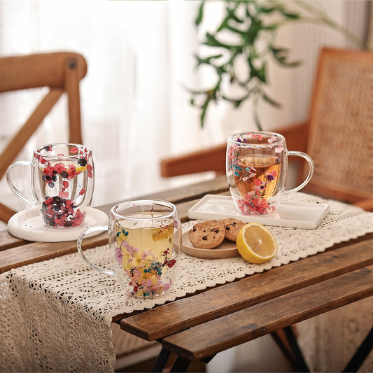 Tasse en Verre Borosilicaté à Double Paroi   : Élégance et Résistance Thermique