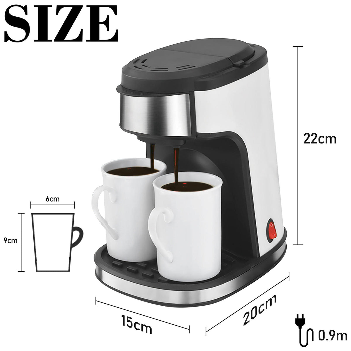 Machine à Café Filtre Électrique Moderne