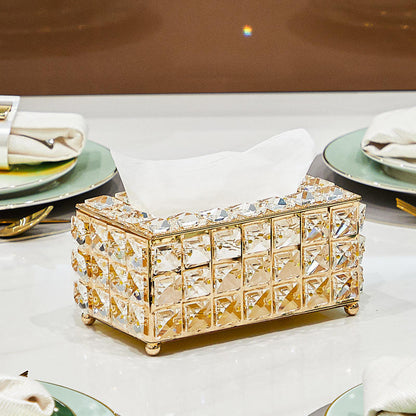 Boîte à Mouchoirs en Cristal Élégance et Chic