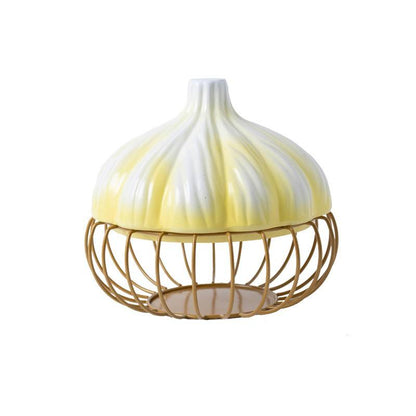 Panier à Ail en Fer avec Couvercle en Céramique