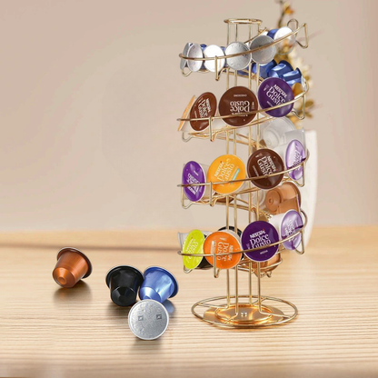 Porte-Capsules Rotatif pour une Touche de Praticité dans votre Espace Café