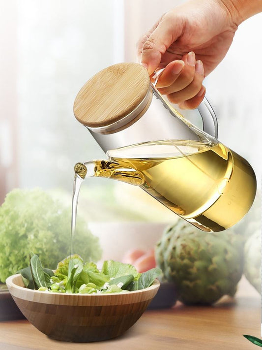 موزع الزيت الزجاجي أناقة ودقة في مطبخك