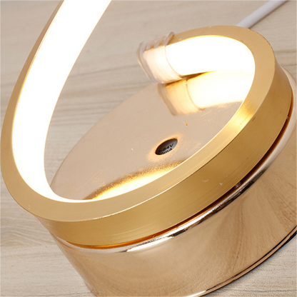 Lampe de Table en Spirale Minimaliste Moderne