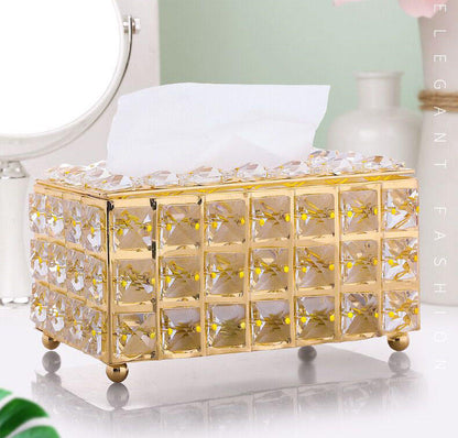 Boîte à Mouchoirs en Cristal Élégance et Chic
