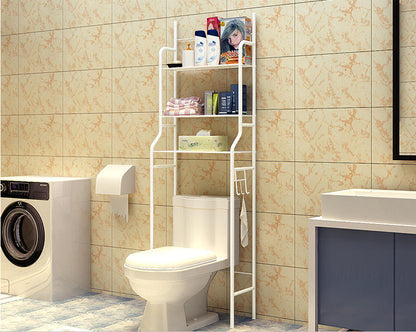 Unité de Rangement au-dessus des Toilettes avec Étagère Réglable et Barre Pivotante pour Serviettes : Praticité et Élégance