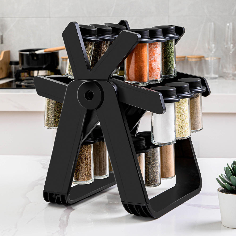 Étagère à Épices Rotative Multifonctionnelle : Organisation Pratique et Élégante pour Votre Cuisine