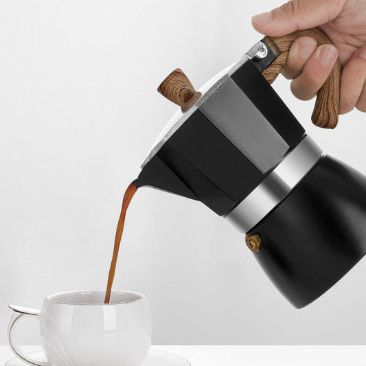 Cafetière Moka classique, facile à utiliser et nettoyer, 6 tasses, pour préparer un espresso traditionnel.