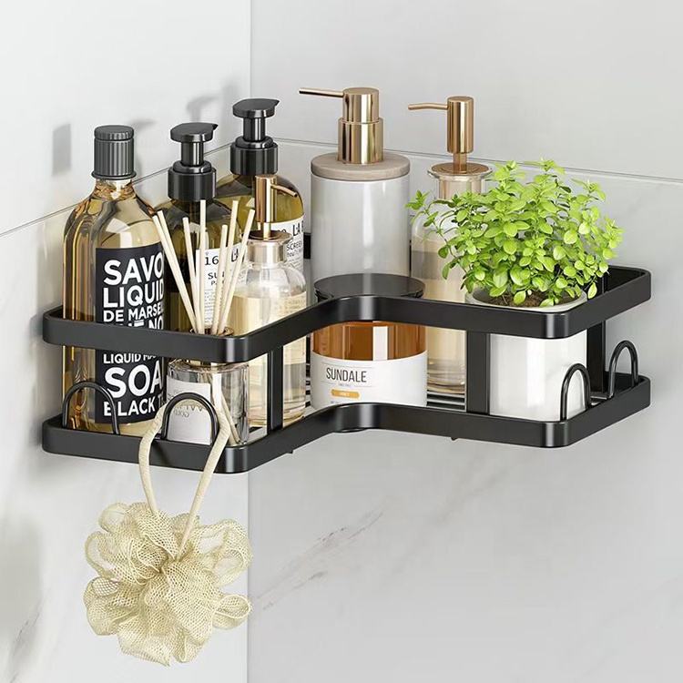 Organisation Élégante : Ensemble d'Étagères Murales pour Salle de Bain
