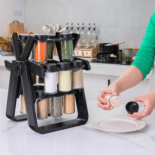Étagère à Épices Rotative Multifonctionnelle : Organisation Pratique et Élégante pour Votre Cuisine
