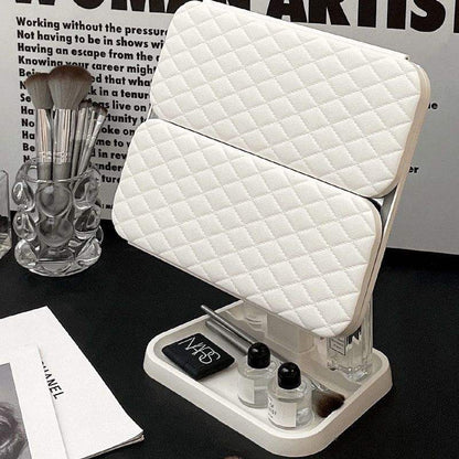 Miroir Trifold LED avec Modes d'Éclairage et Miroirs Grossissants : Précision et Élégance pou