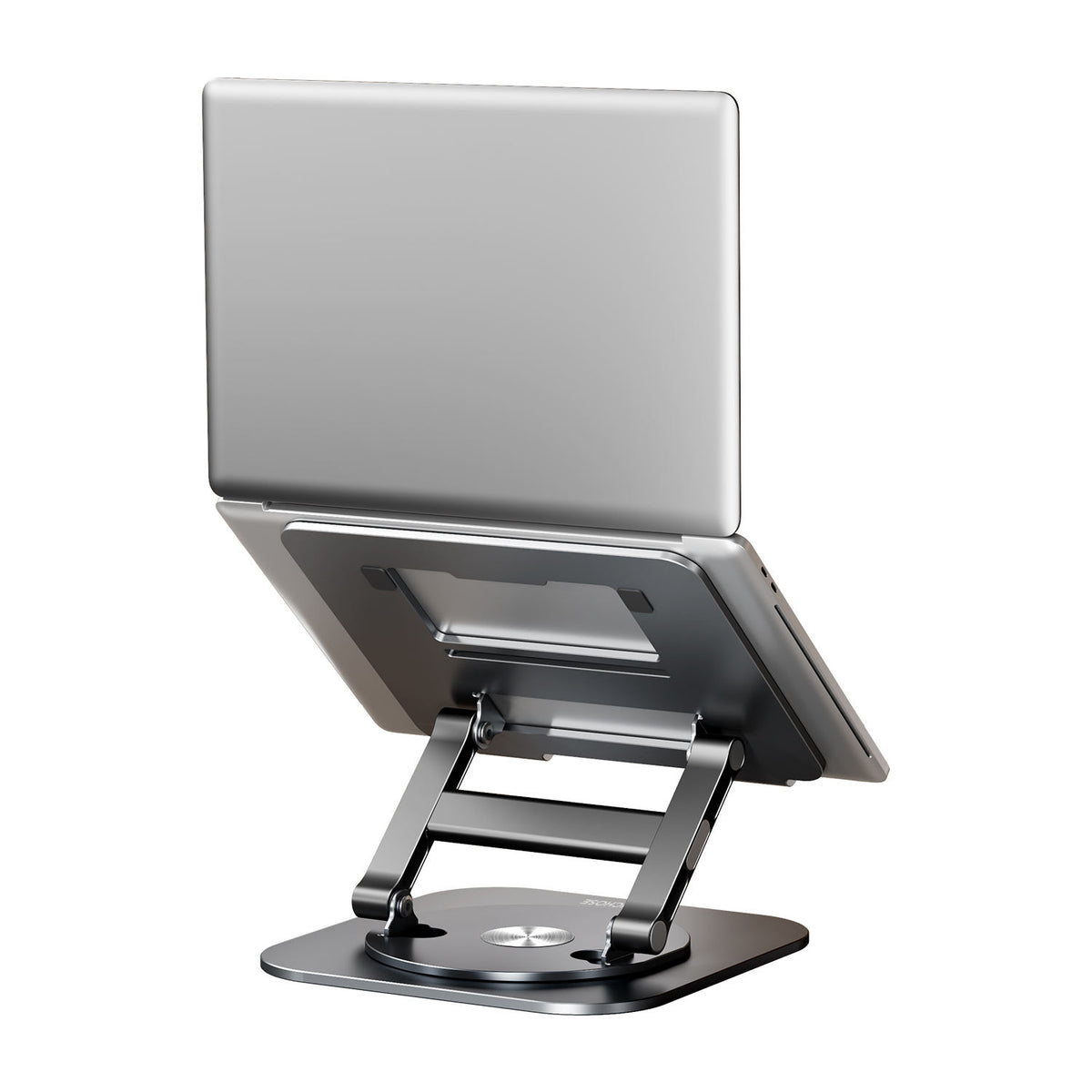 Support d'ordinateur portable télescopique rotatif en aluminium.