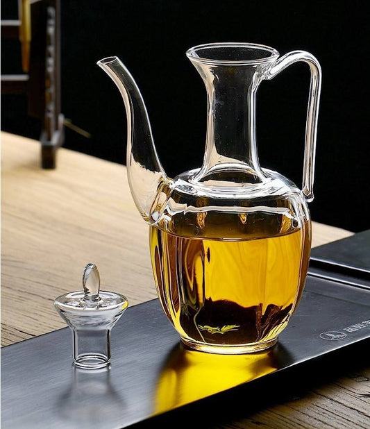 Élégant Distributeur d'Huile en Verre : Précision et Style pour Votre Cuisine