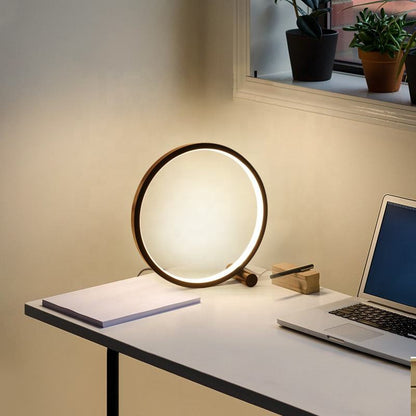 Lampe de chevet tactile USB dimmable moderne ronde