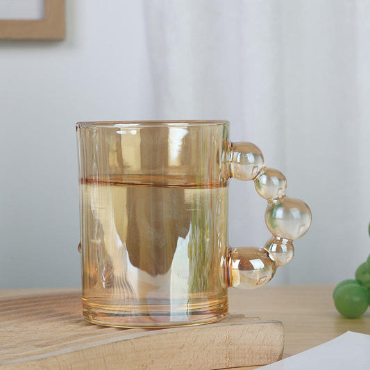 Tasse en Verre avec Poignée en Forme de Main