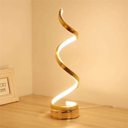 Lampe de Table en Spirale Minimaliste Moderne