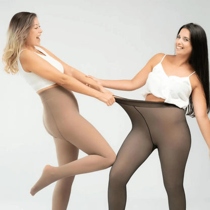 Legging Sculptant Polaire à effet transparent