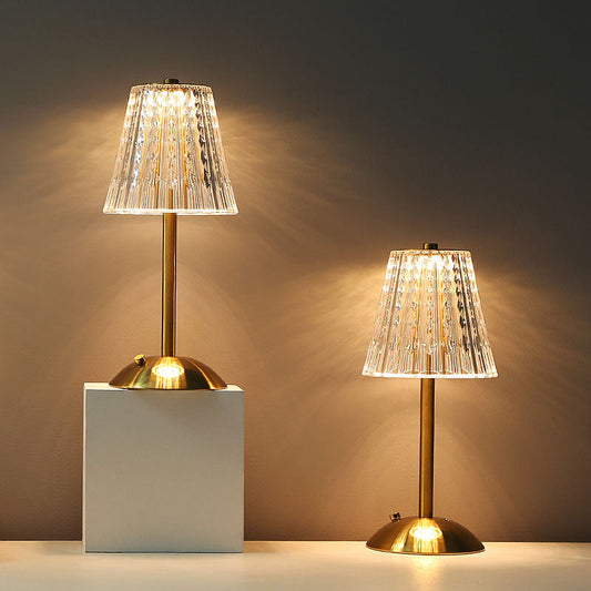 مصباح طاولة كريستال LED لاسلكي