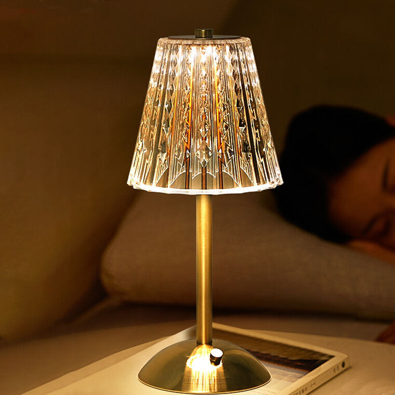 Lampe de Table Cristalline LED sans Fil